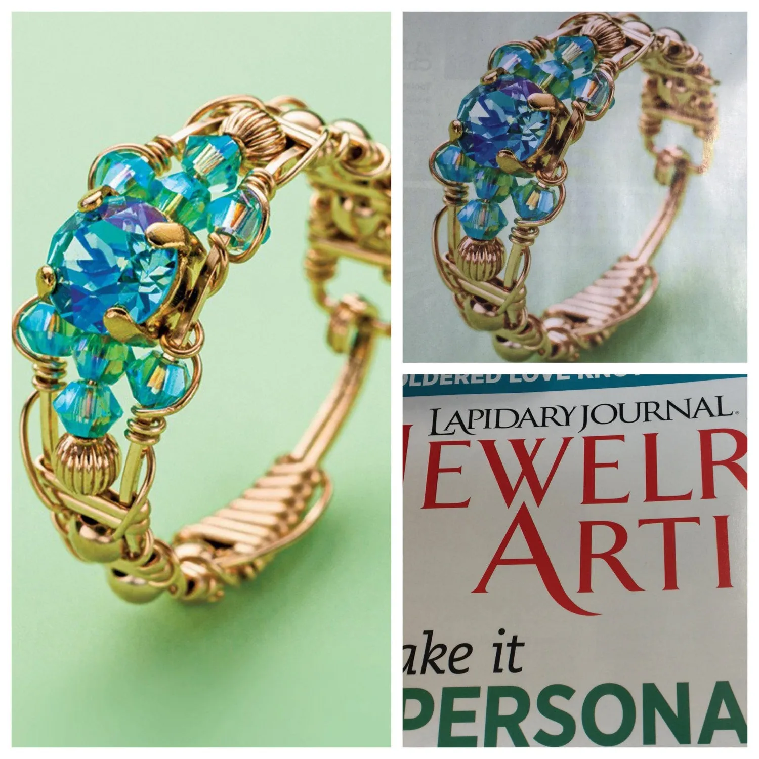 Simply Fancy Ring With a Clasp, Wire Wrap Ring Pattern