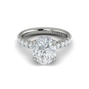 Sincerely, Springer's by Vlora  18K White Gold Round Engagement Ring Style Mounting