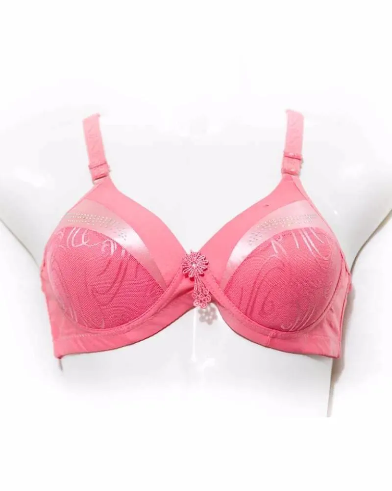 Single Padded Imported Bra Pink
