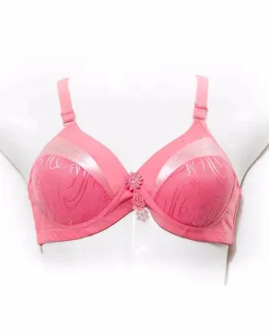 Single Padded Imported Bra Pink