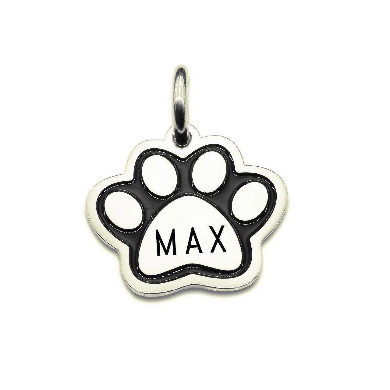 Single Paw Print Charm for Keyring