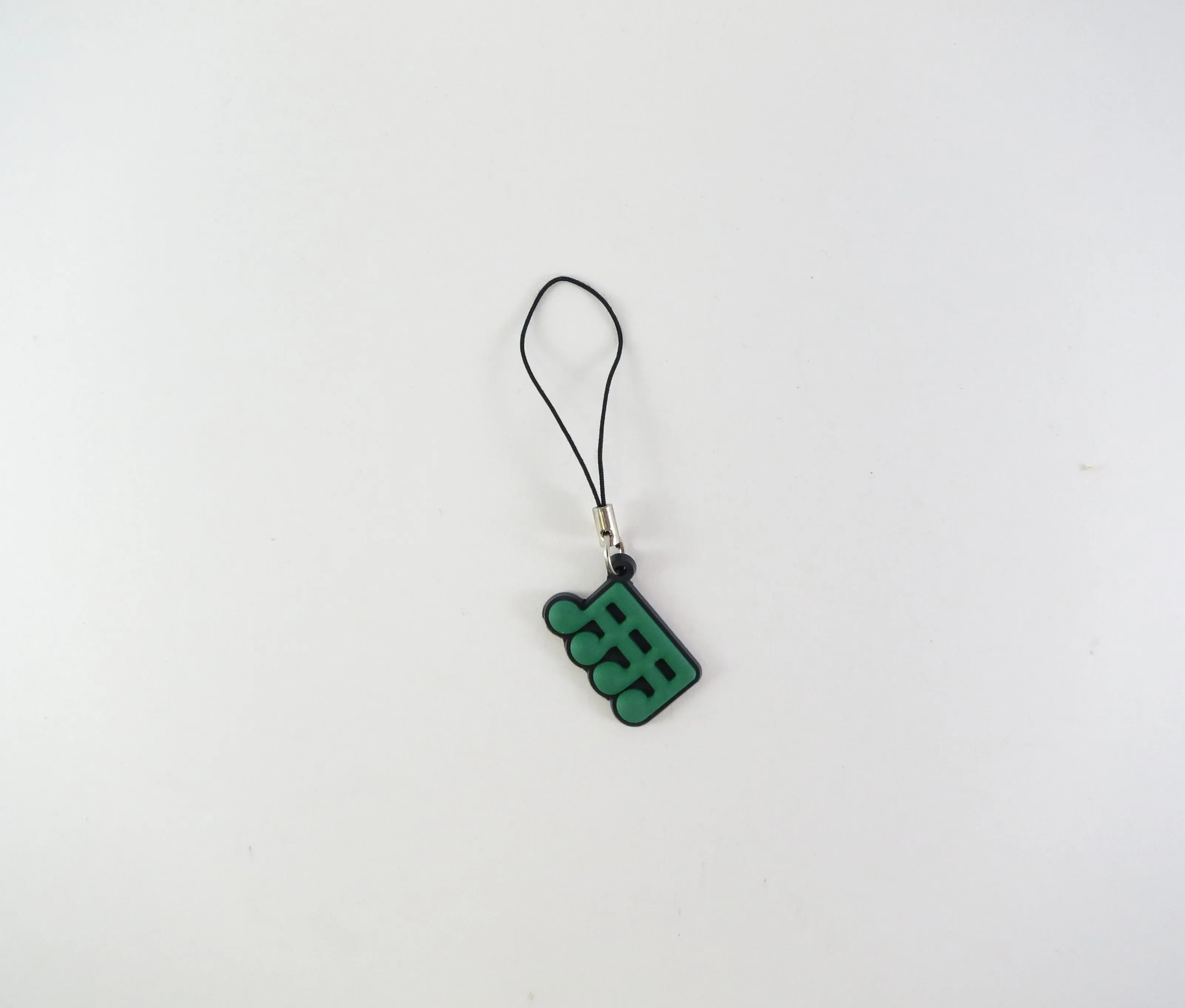 Sixteenth Note Zipper Pulls - Green