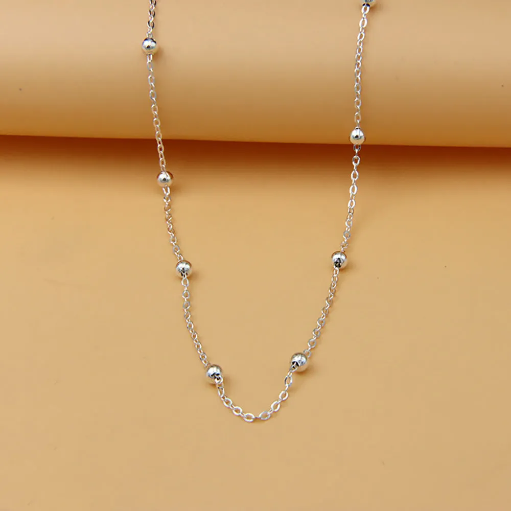 Sold by the Foot BULK 925 Sterling Silver Bead Round Link Cable Chain Jewelry Making