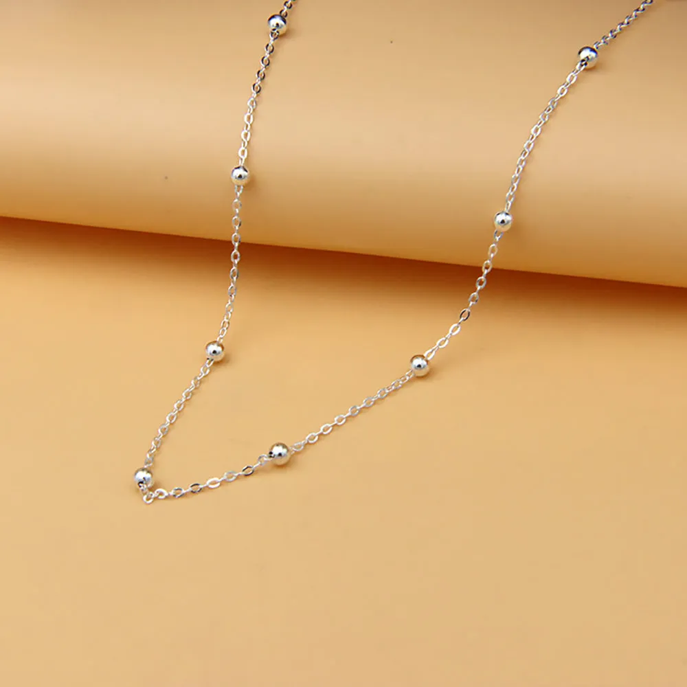 Sold by the Foot BULK 925 Sterling Silver Bead Round Link Cable Chain Jewelry Making