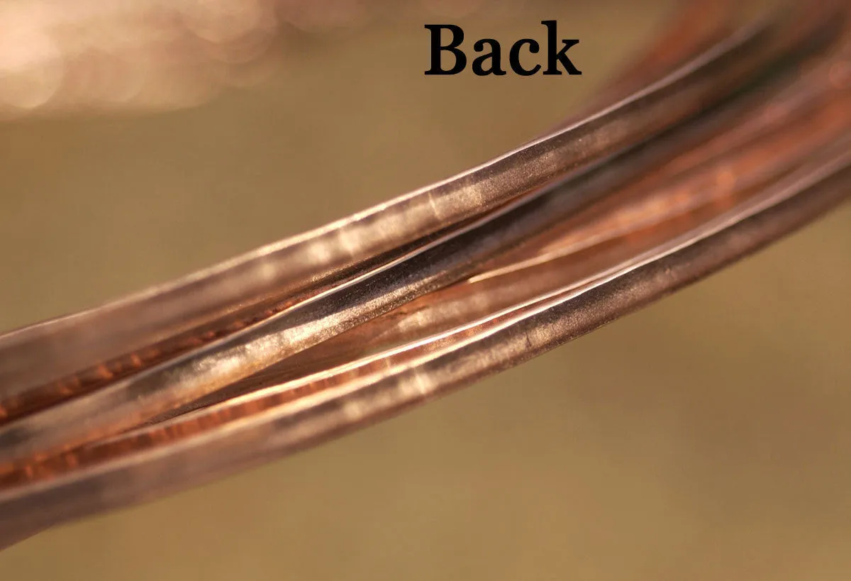 Solid copper gallery wire, flourish patterned wire for making rings 4mm wide ring band