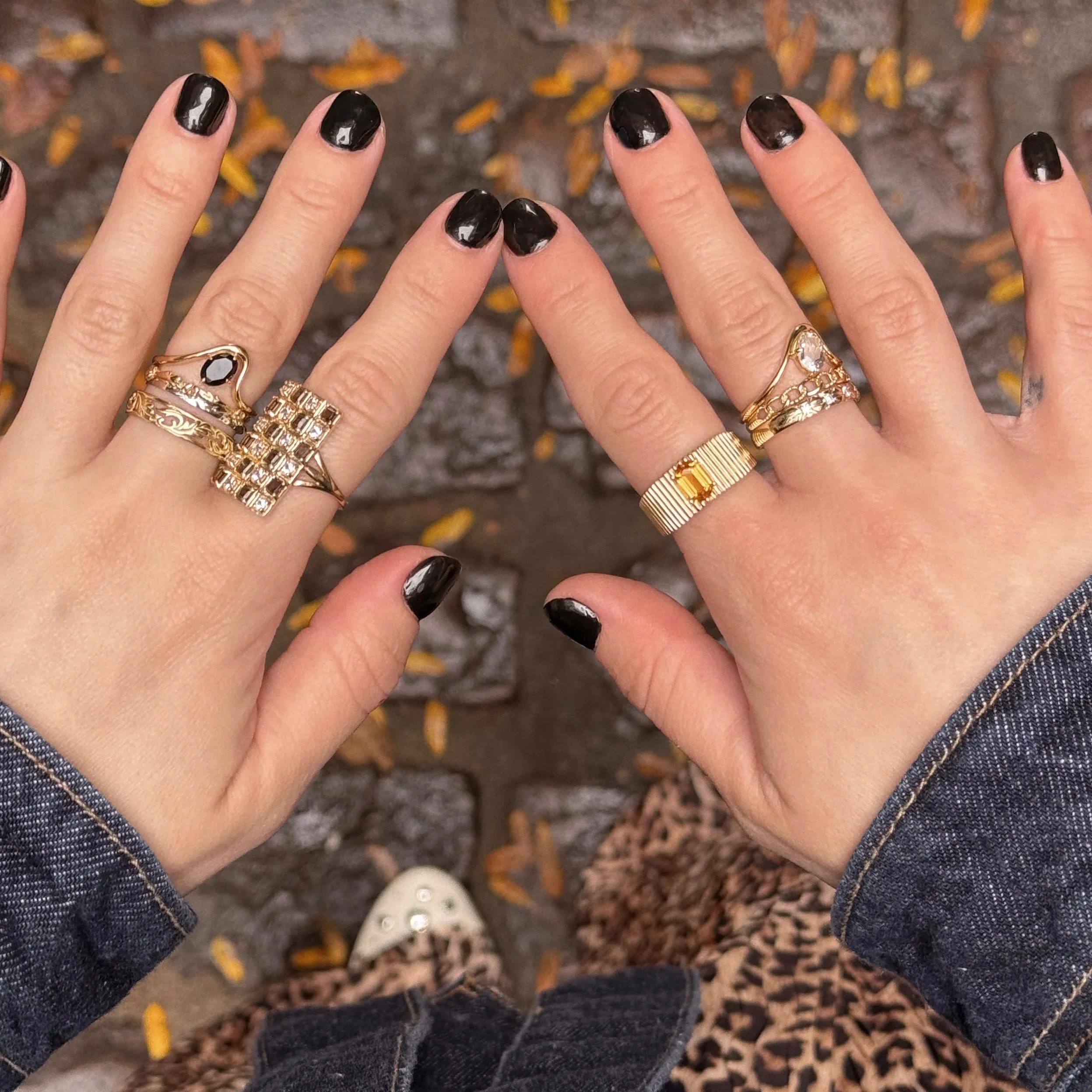 Solid Gold Openwork Filigree Ring