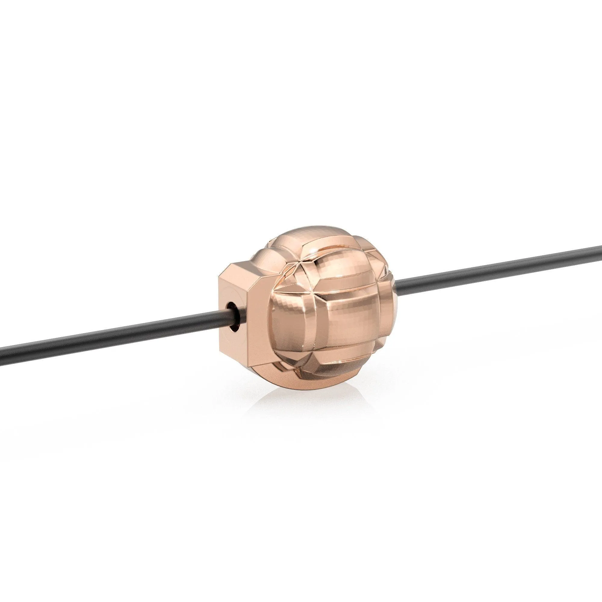 Solid Heavy Grenade Bomb Solid Gold 14k 18k Handmade Gold Spacer Bead Jewelry Making Supply / Military Weapon Jewelry Gold Bead