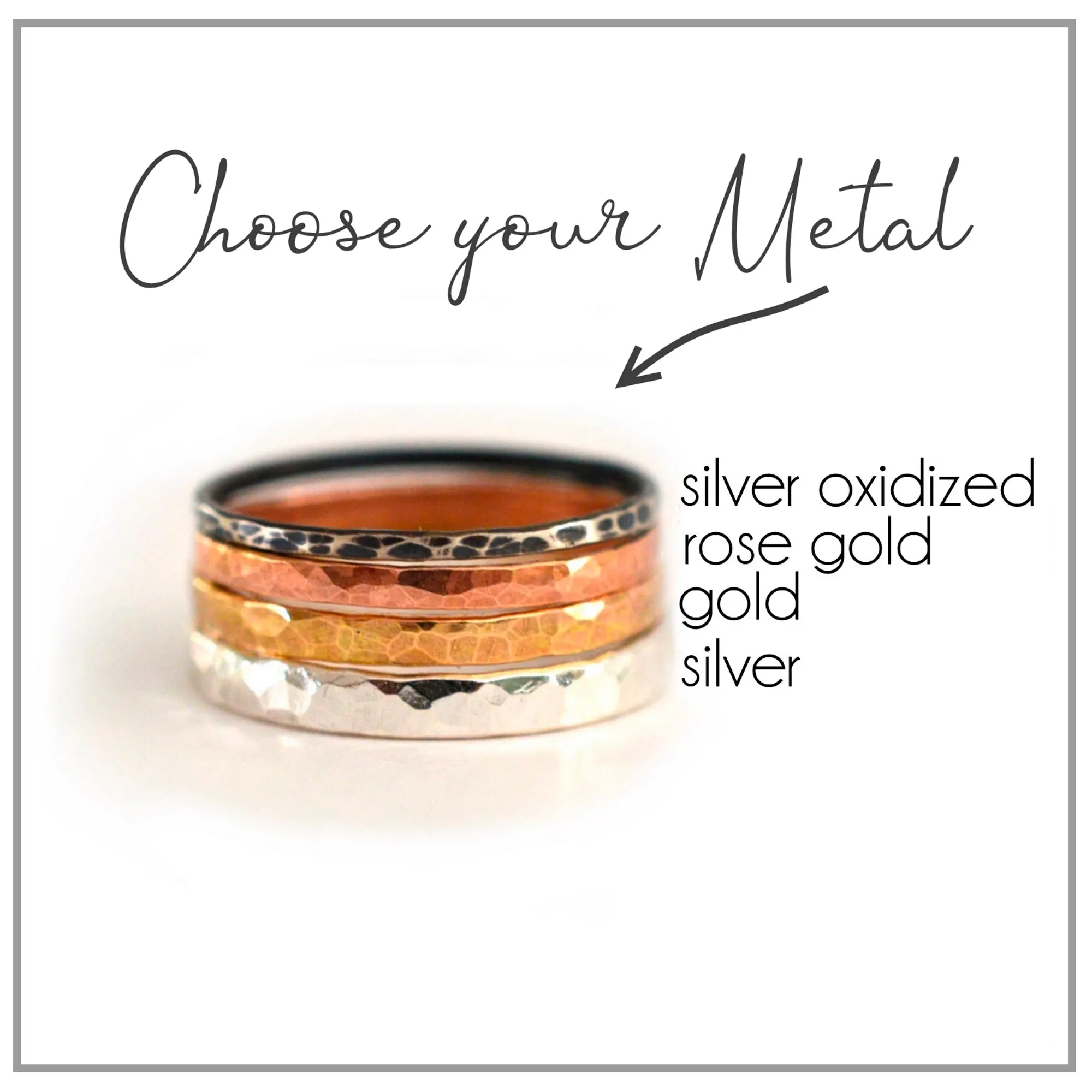 Solitaire Bead Stacking Ring
