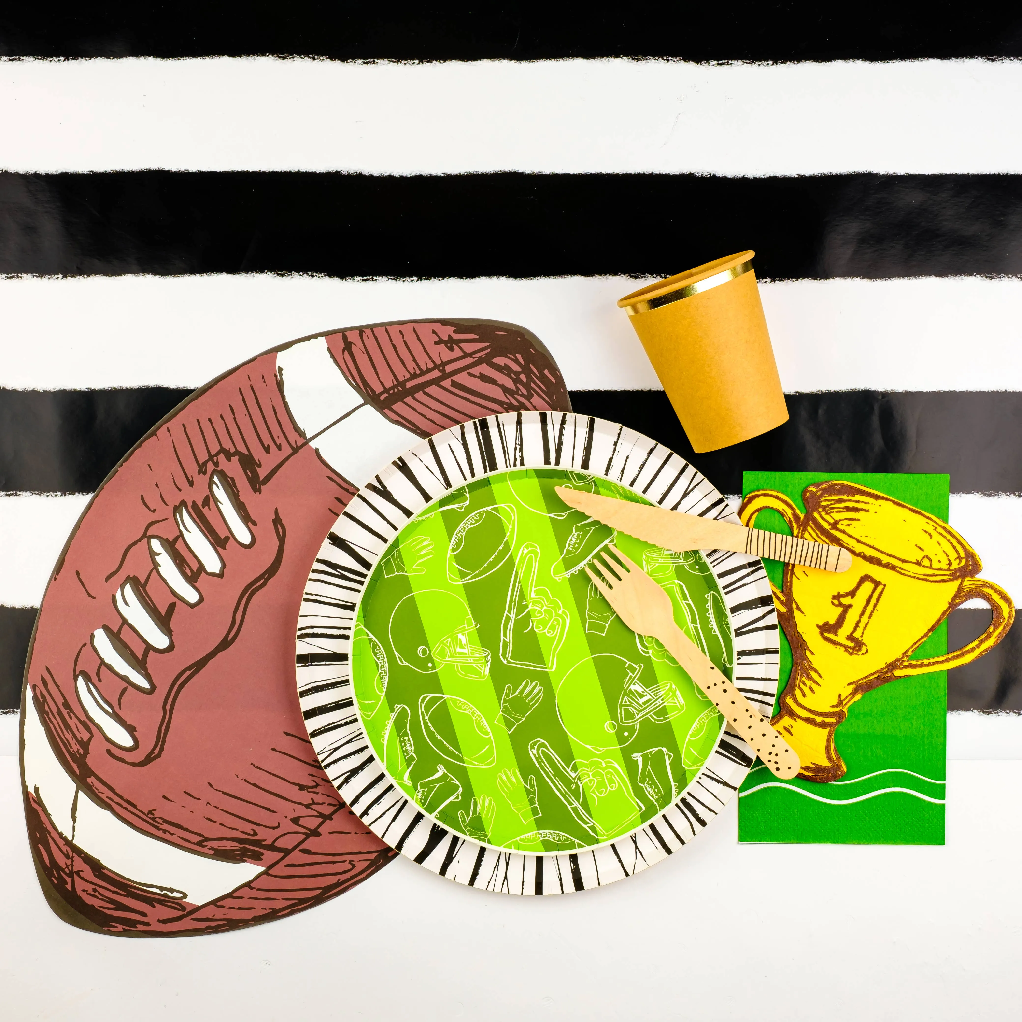 Sports Fan Football Paper Placemat