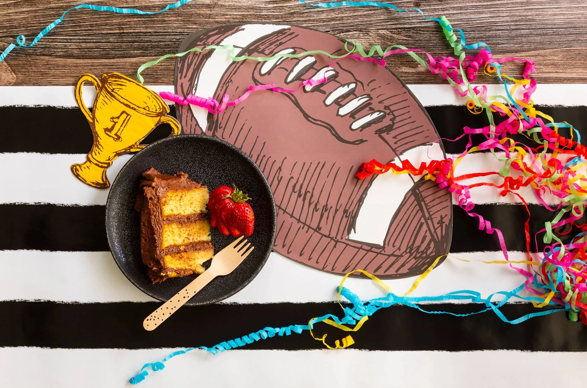 Sports Fan Football Paper Placemat