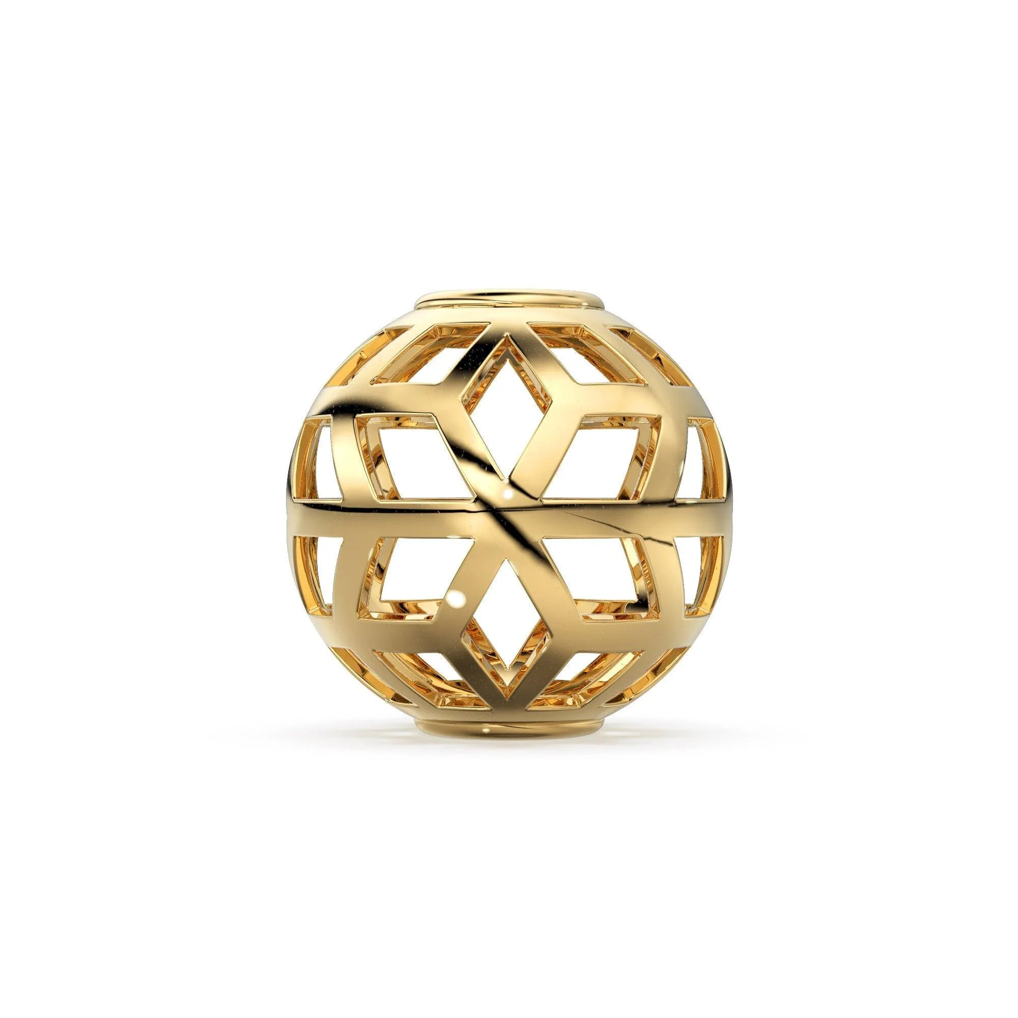 Star Cutout Designer Shape Solid Gold 14k 18k Handmade Gold Spacer Bead Jewelry Making Supply 6mm 8mm 10mm