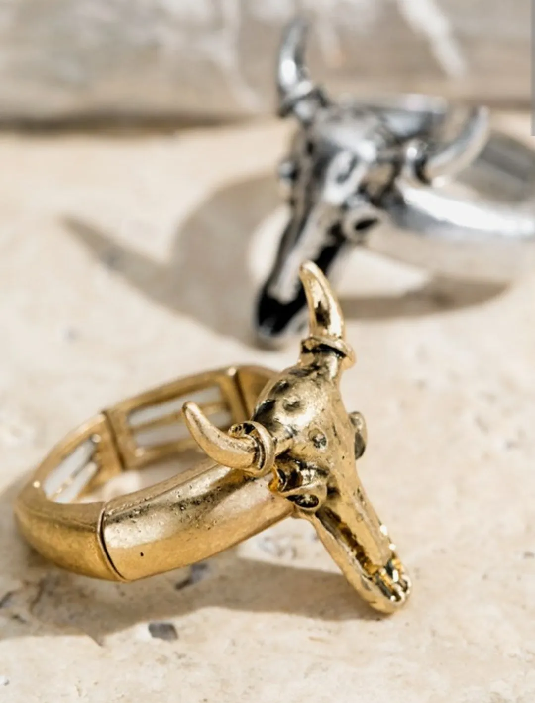 Steer Skull Stretch ring *