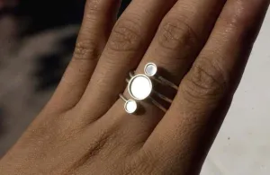 Sterling Silver Bezel Cups Ring Blank