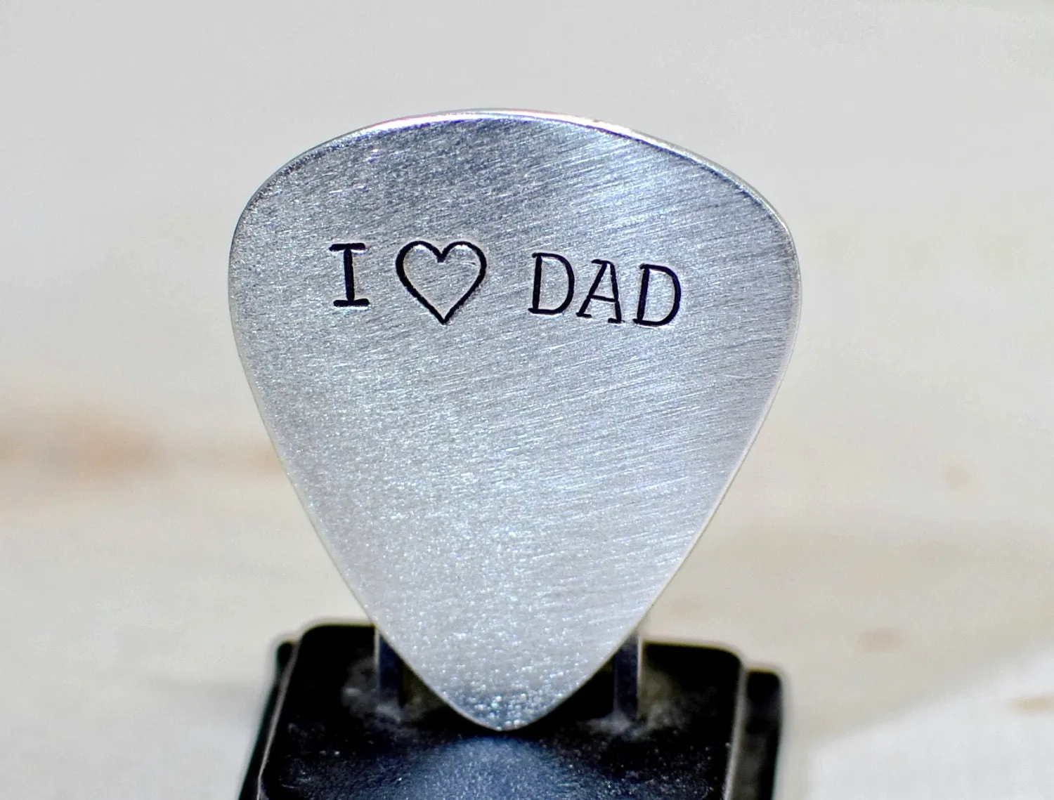 Sterling silver guitar pick for Father's Day