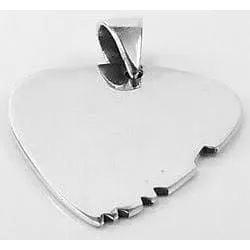 Sterling Silver Guitar Pick Pendant