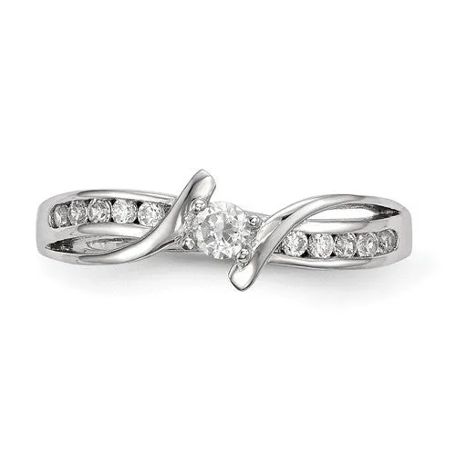 Sterling Silver Infinity Inspired ByPass Promise Ring