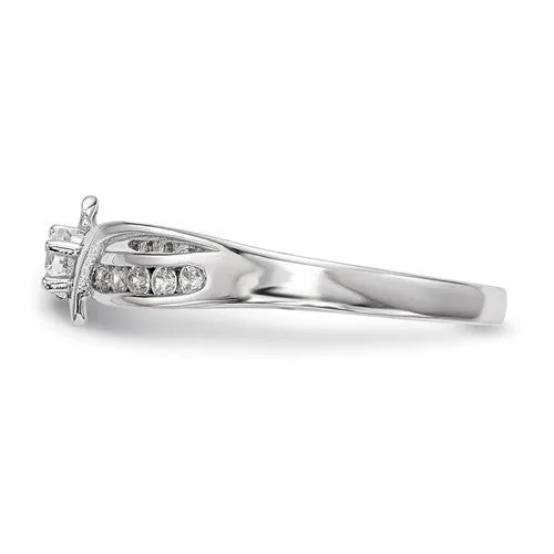 Sterling Silver Infinity Inspired ByPass Promise Ring