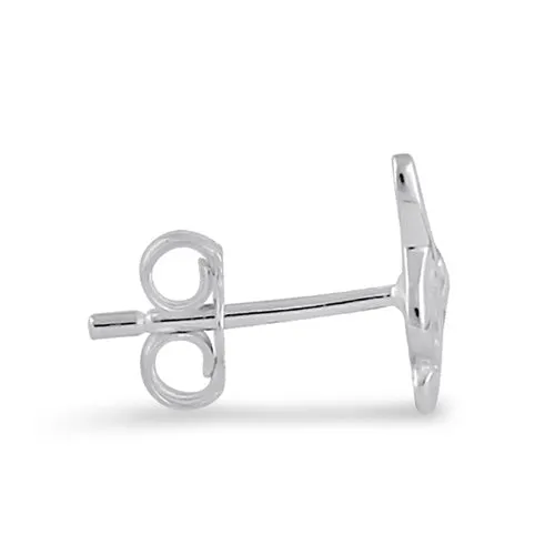Sterling Silver Music Note Earrings