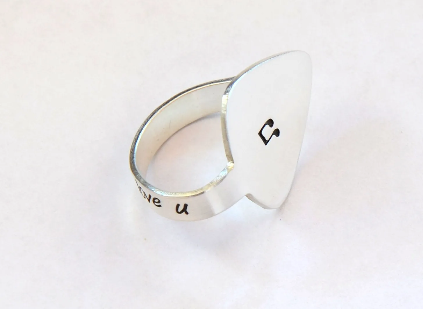 Sterling Silver Thumb Style Guitar Pick or Custom Finger Pick