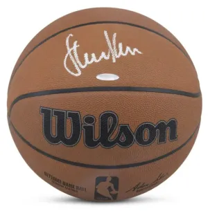 Steve Kerr Autographed Golden State Warriors Official Game Wilson Basketball UDA
