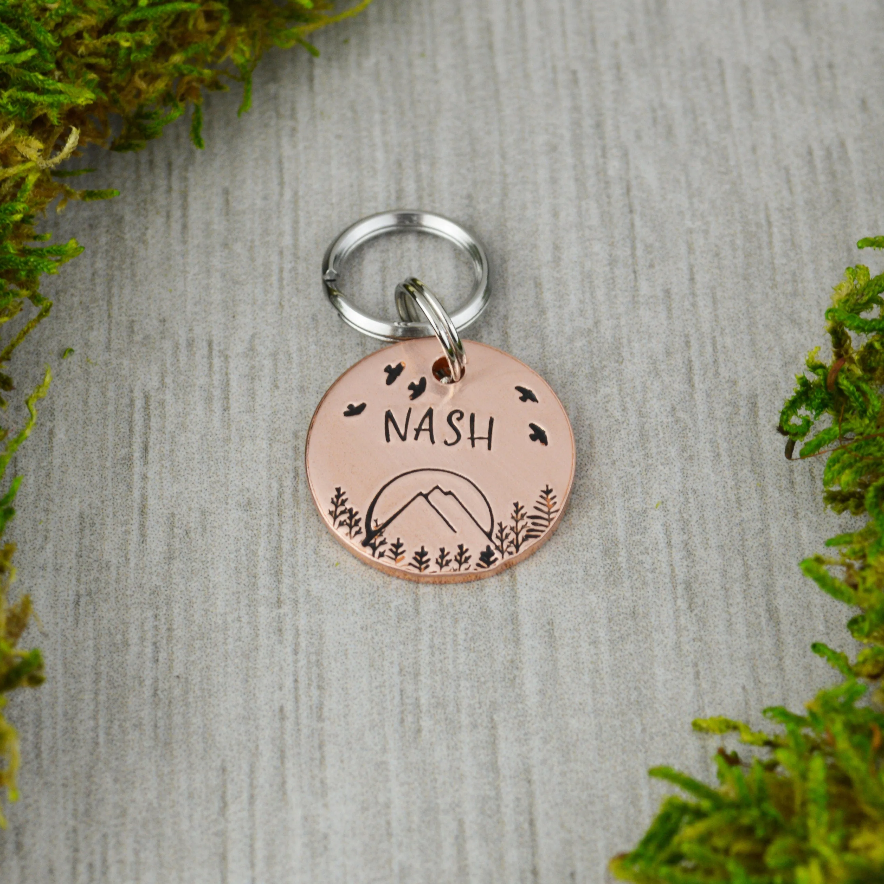 Sunset Beyond the Range Pet ID Tag