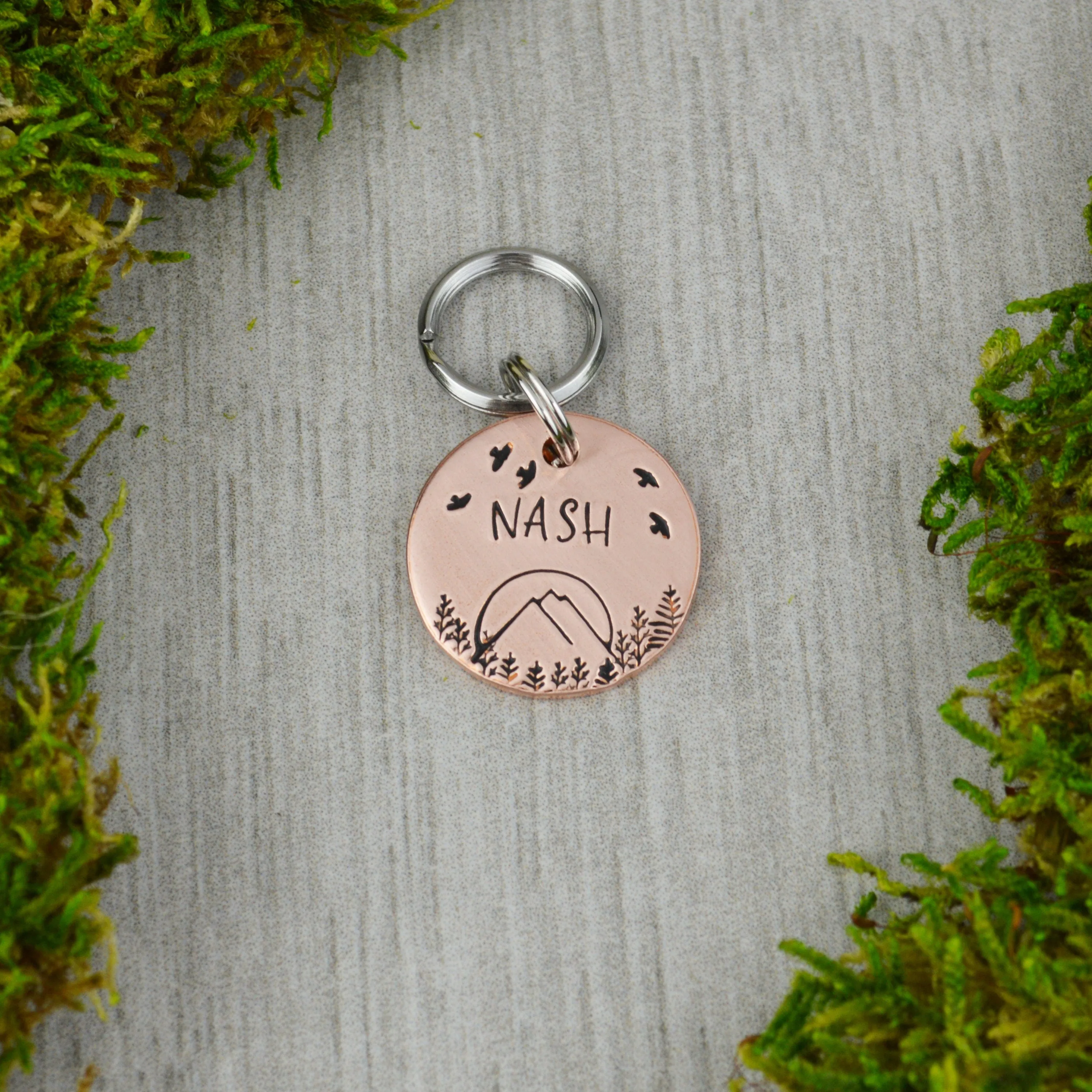Sunset Beyond the Range Pet ID Tag