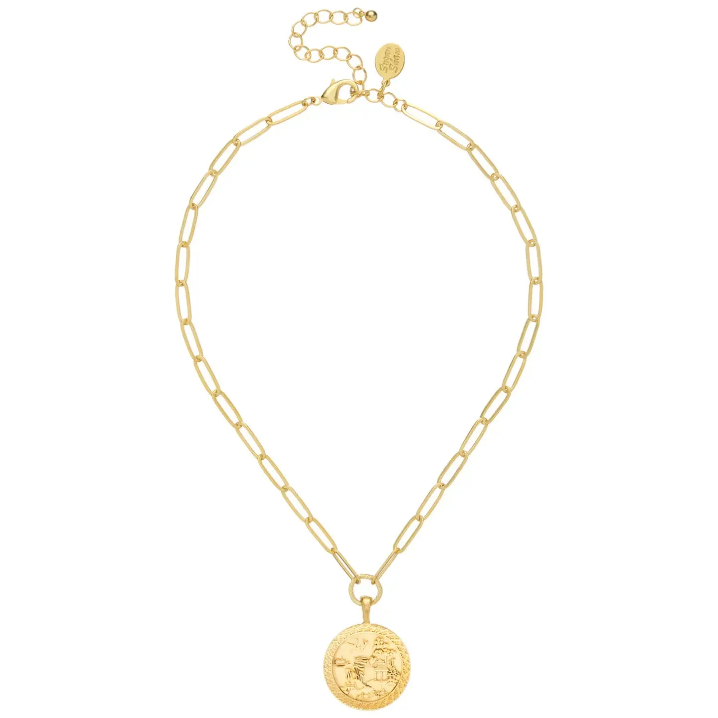 Susan Shaw | Blue Willow Paperclip Necklace