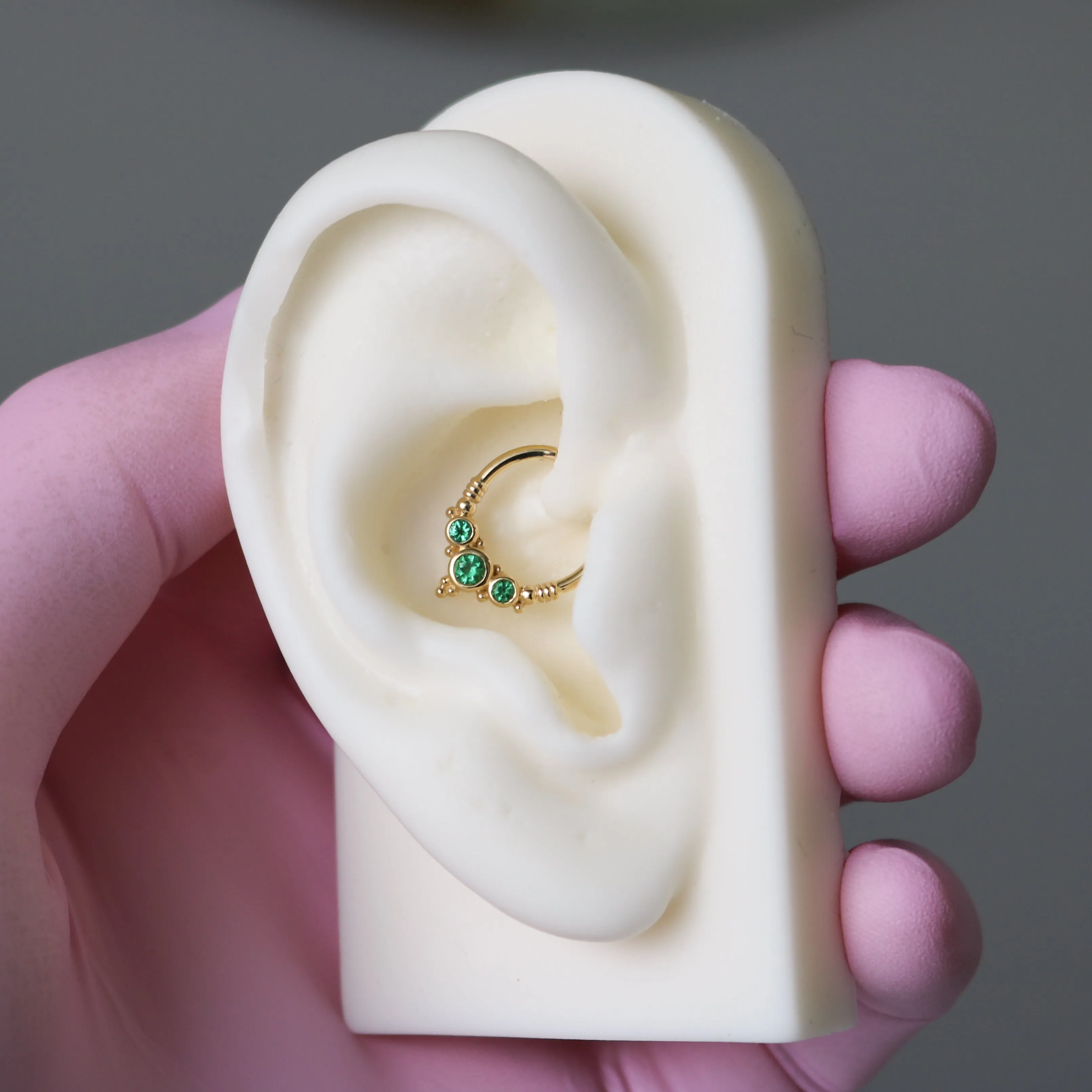 Sylvie Clicker with Emeralds