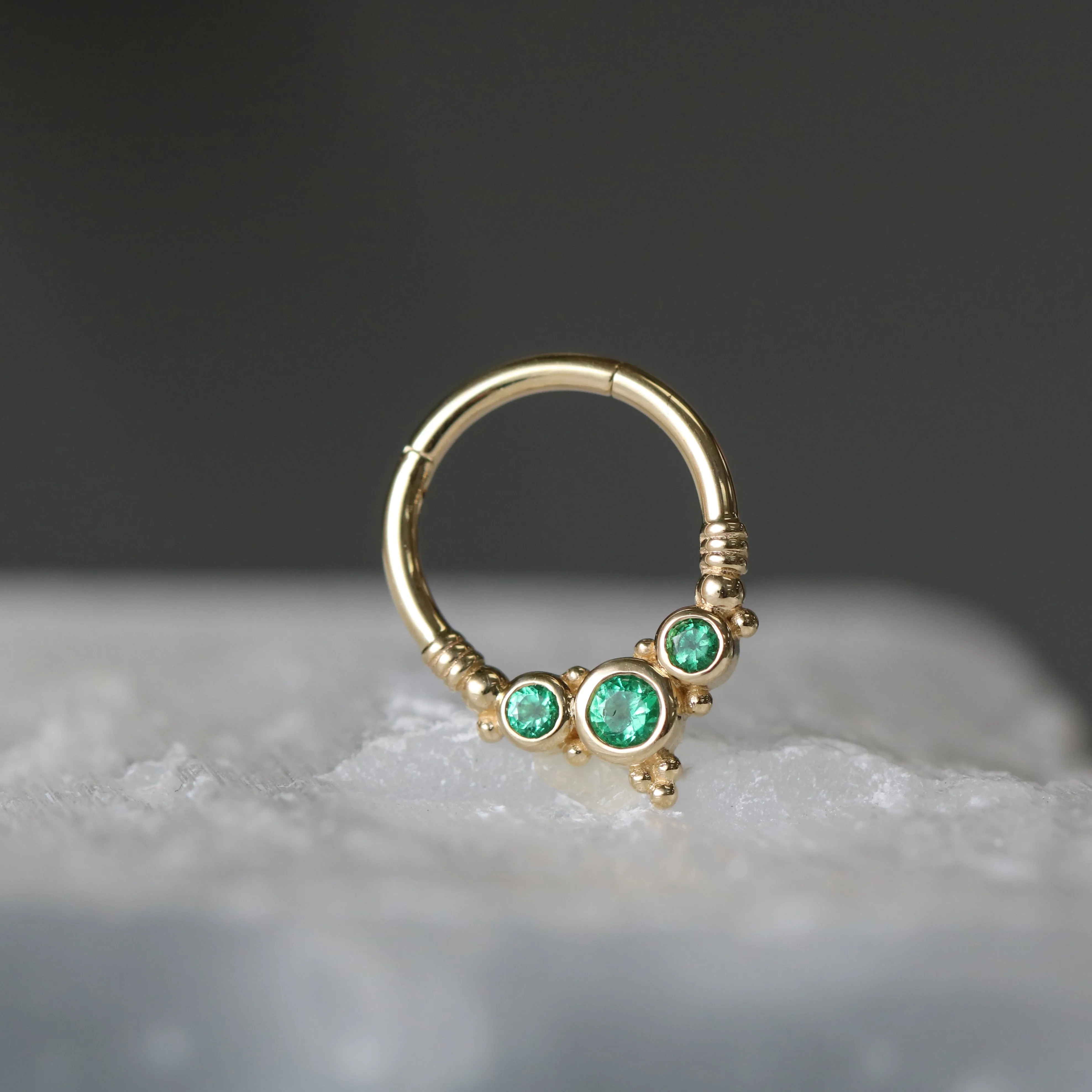 Sylvie Clicker with Emeralds