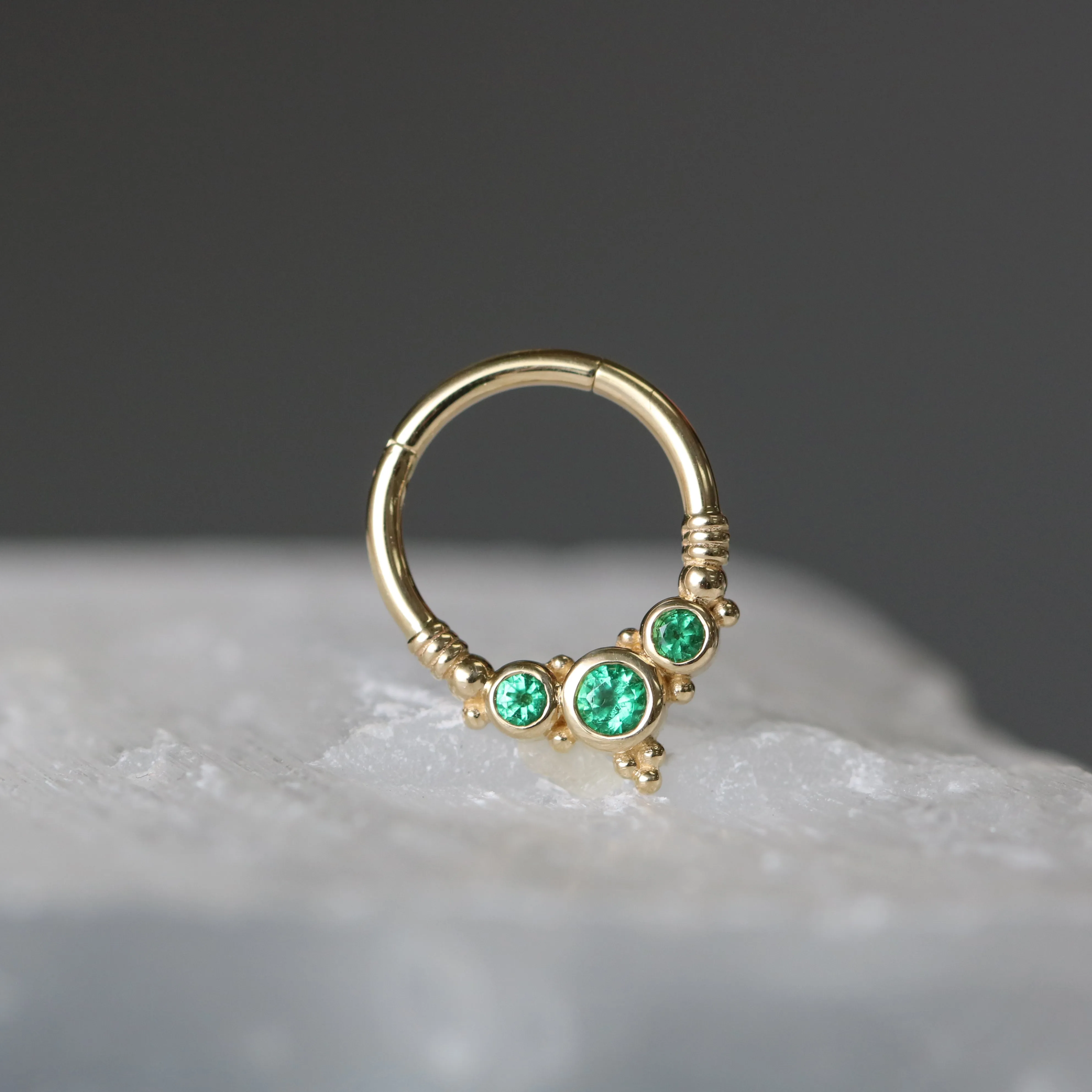 Sylvie Clicker with Emeralds