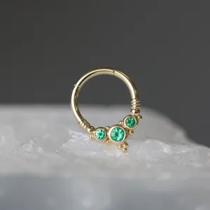 Sylvie Clicker with Emeralds