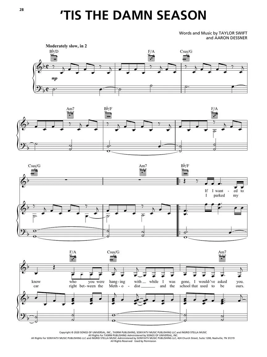 Taylor Swift - Evermore - PVG