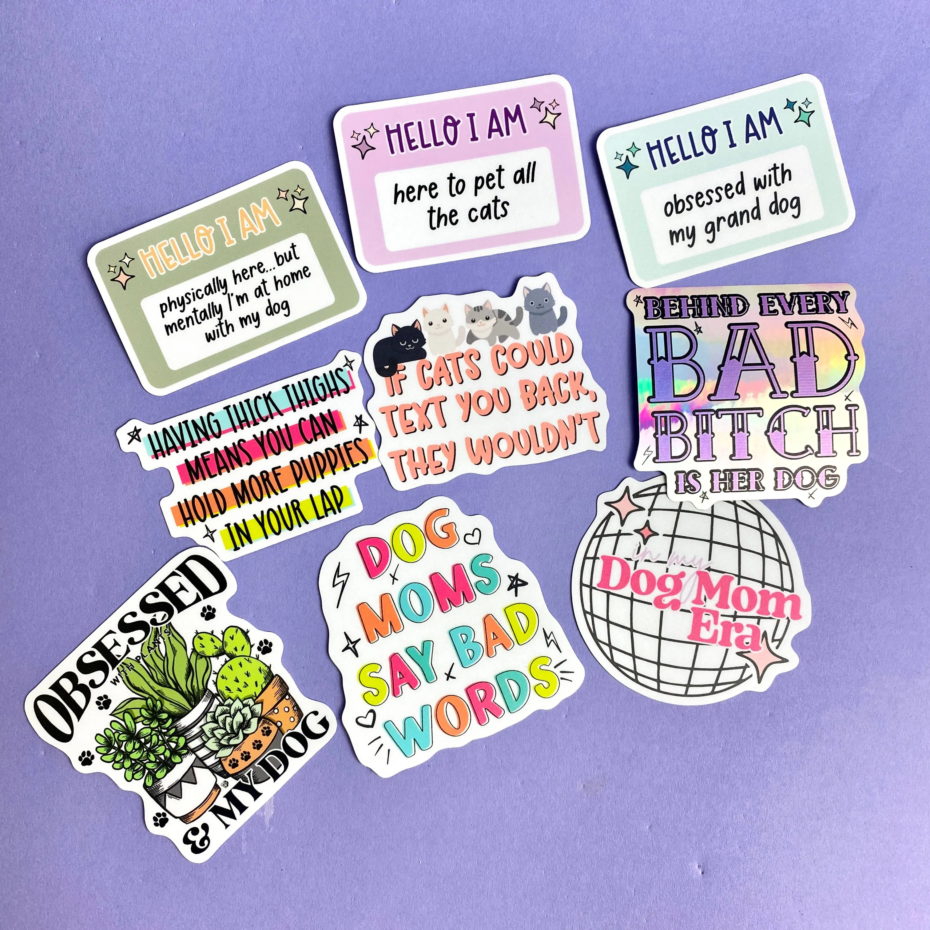 The Dapper Paw - If Cats Could Text Die Cut Sticker