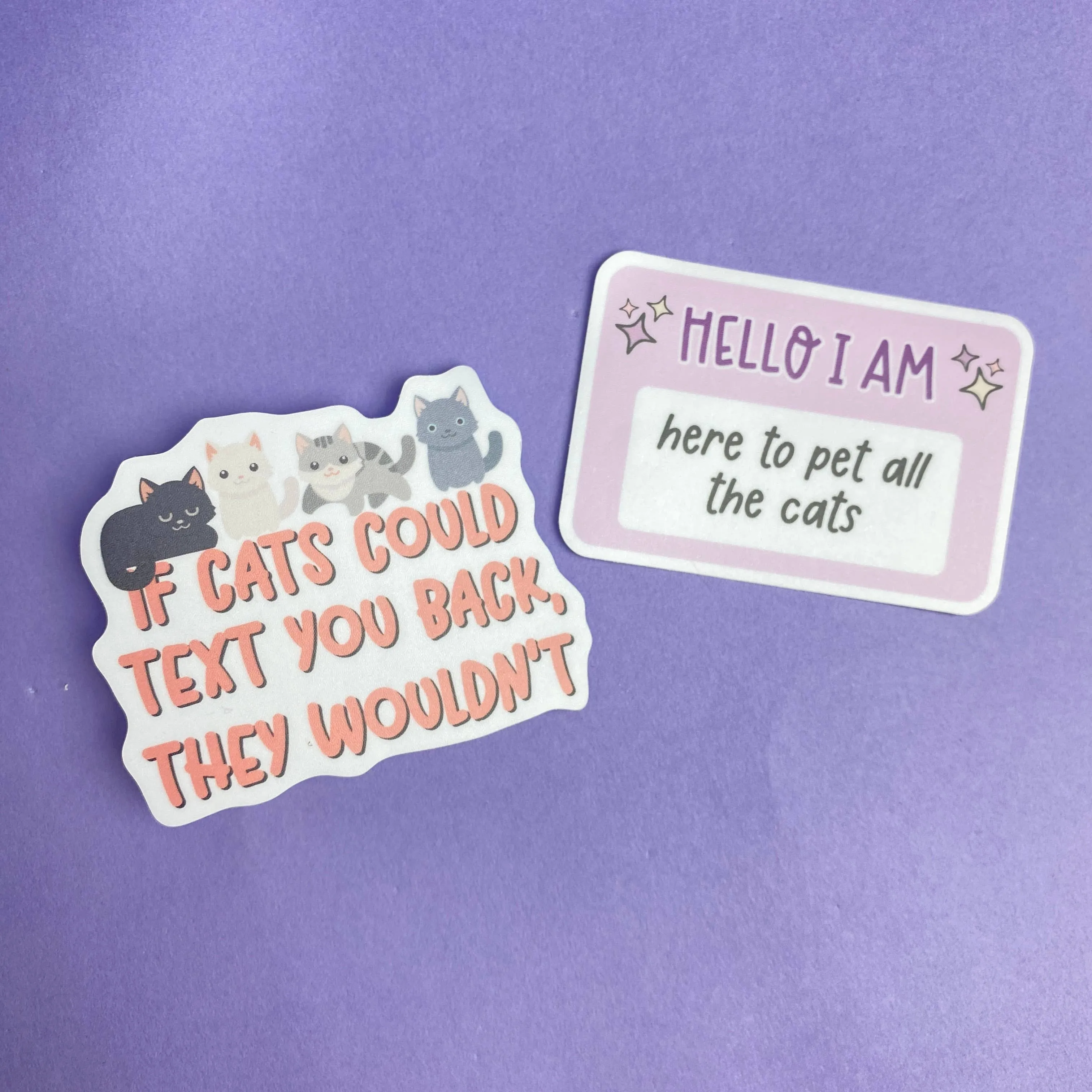 The Dapper Paw - If Cats Could Text Die Cut Sticker