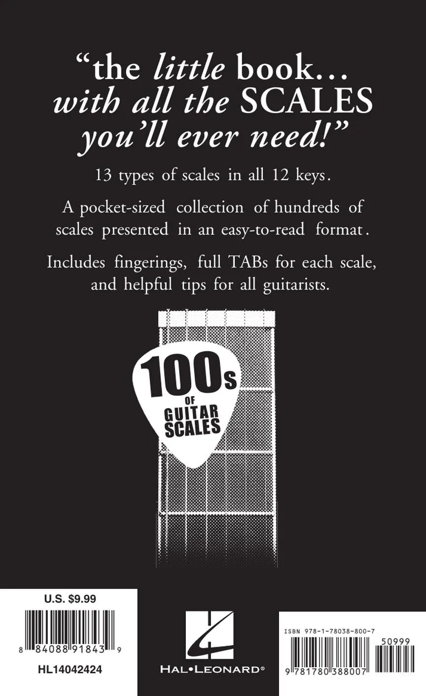 The Little Black Book Of Scales - Guitar Notation & Tab