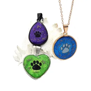The Paw Print cremation pendant