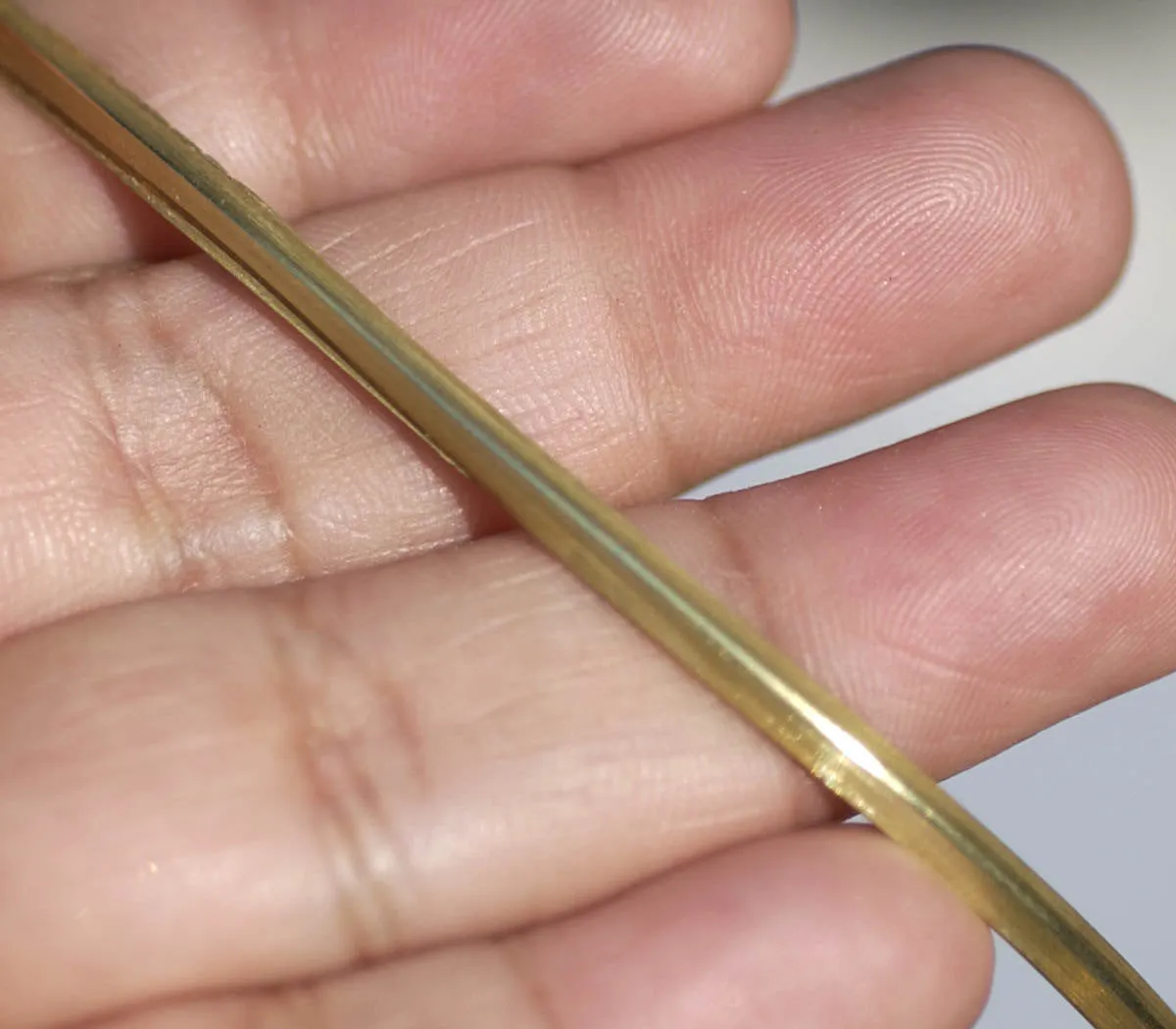 Thick blank bangle wire 3mm Triangle shaped Heavy gauge jewelry wire