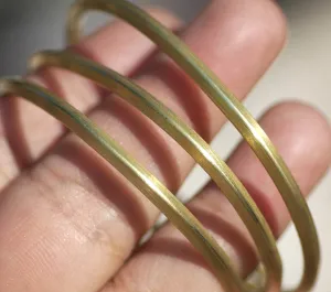 Thick blank bangle wire 3mm Triangle shaped Heavy gauge jewelry wire