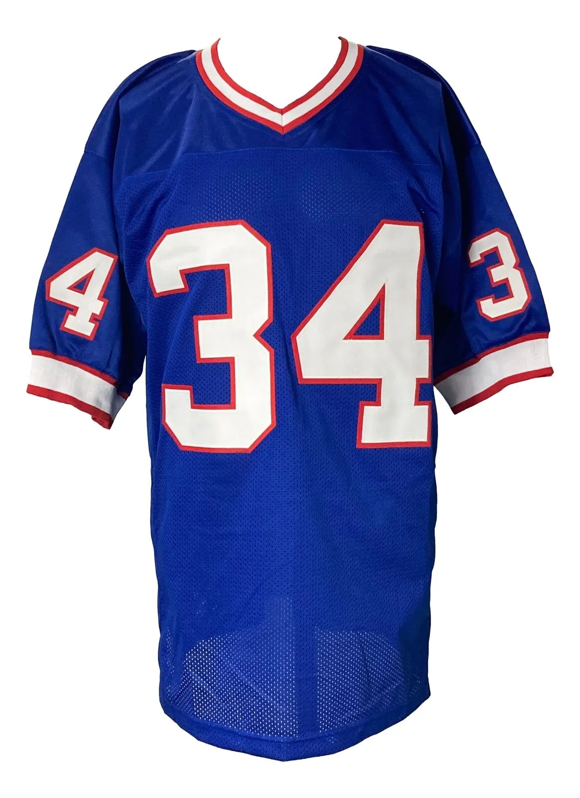 Thurman Thomas Signed Custom Blue Pro-Style Football Jersey BAS ITP