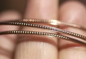Tiny Dots 1.5mm Patterned gallery wire - Ring wire findings