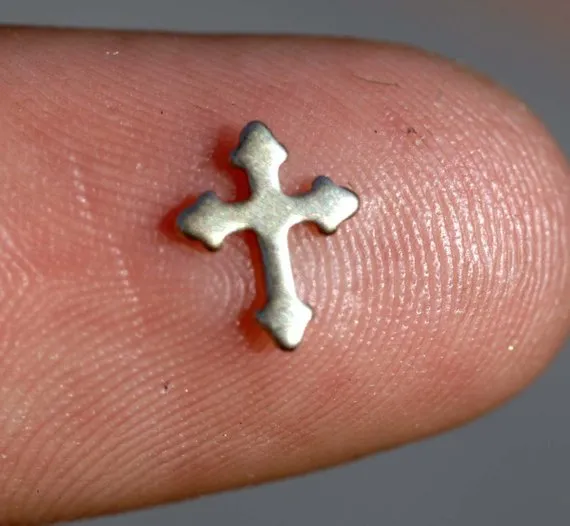 Tiny metal Cross Blanks, Smaller size