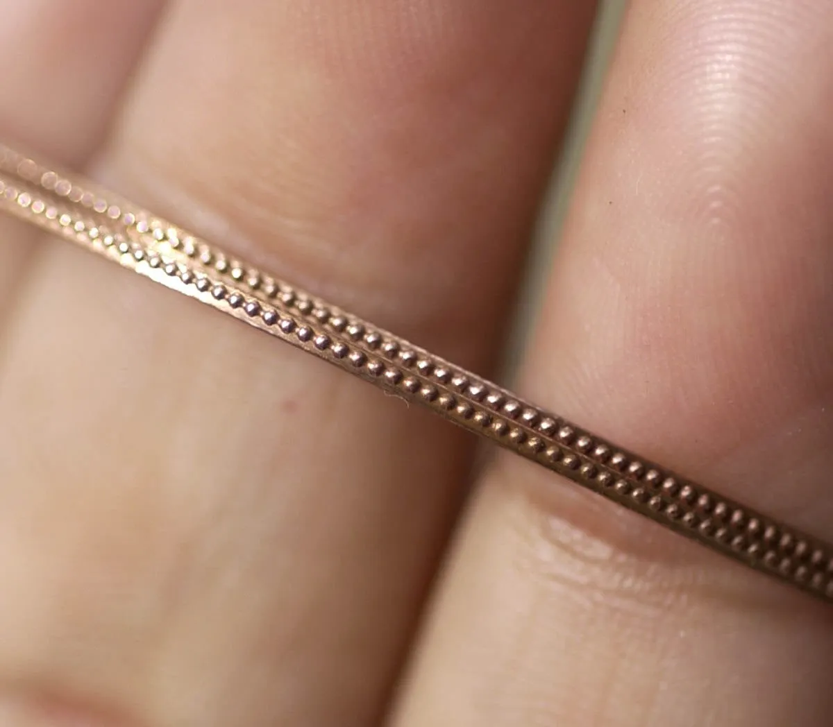Tiny mini Dots Patterned wire 0.9mm delicate dainty minimalist wire, decorative wire