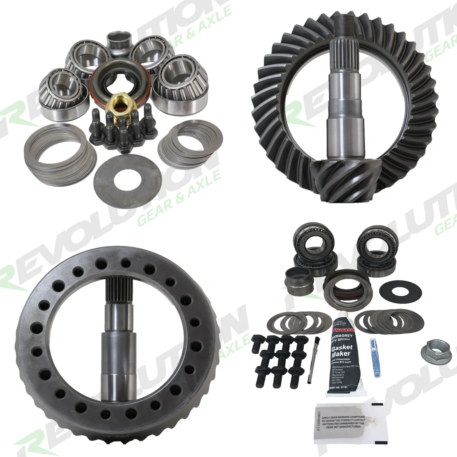 Toyota 4Cyl 1979-85 5.29 Gear Package (T8-T8) with Koyo Bearings Revolution Gear and Axle