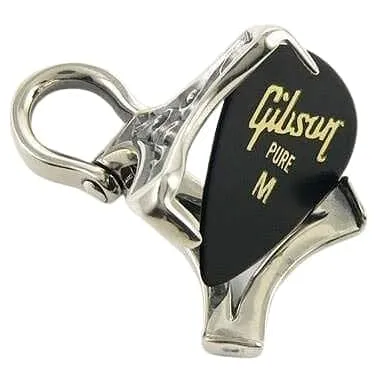 Tribal Carved Guitar Pick Holder Sterling Silver Pendant