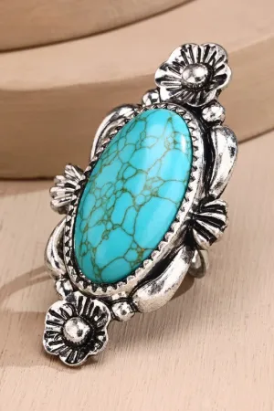 Turqouise Stone cuff ring *