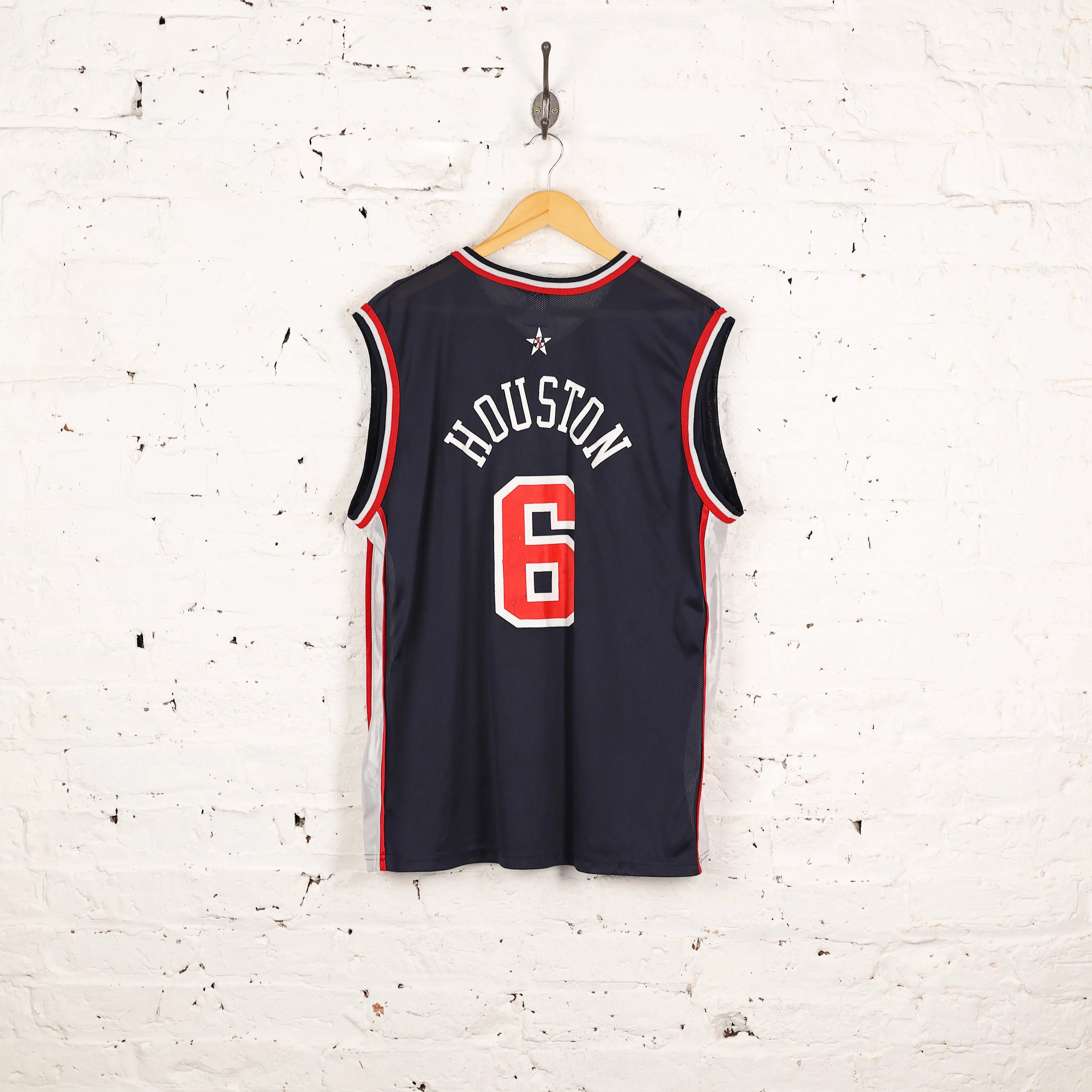 USA Houston Champion Basketball Vest Jersey - Blue - M