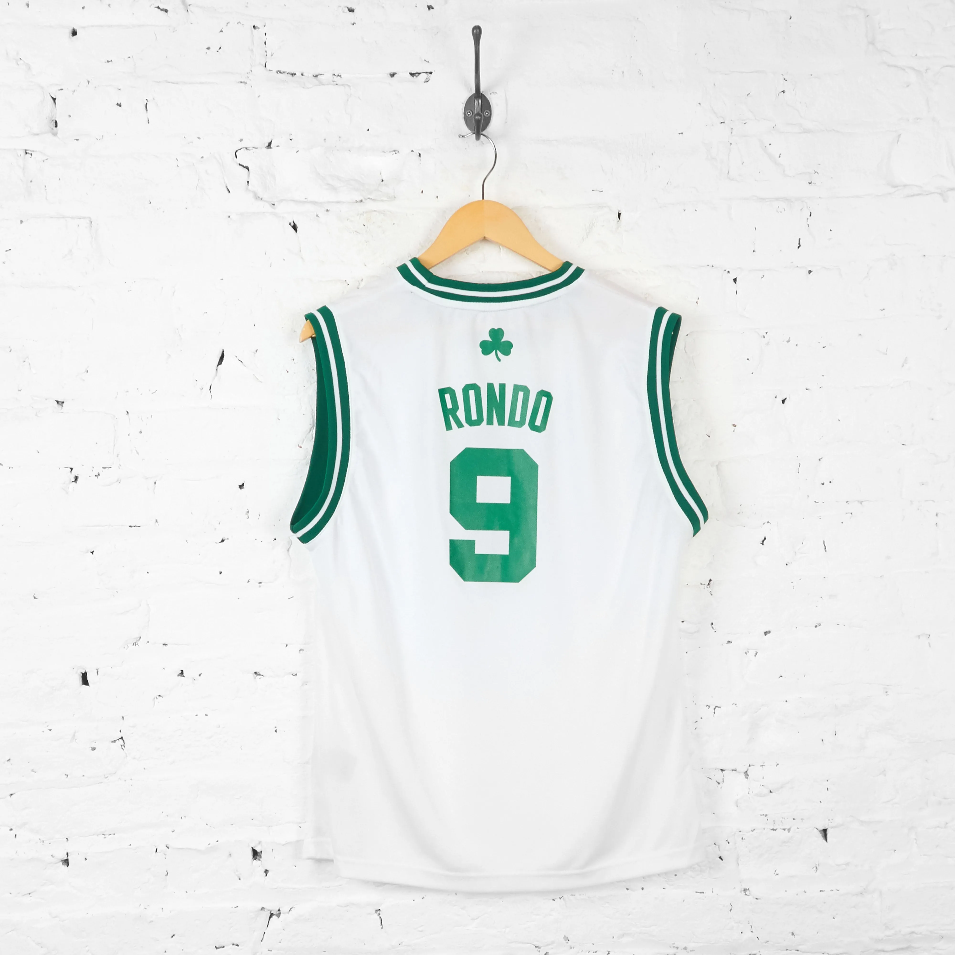 Vintage Adidas Boston Celtics NBA Jersey - White - XL