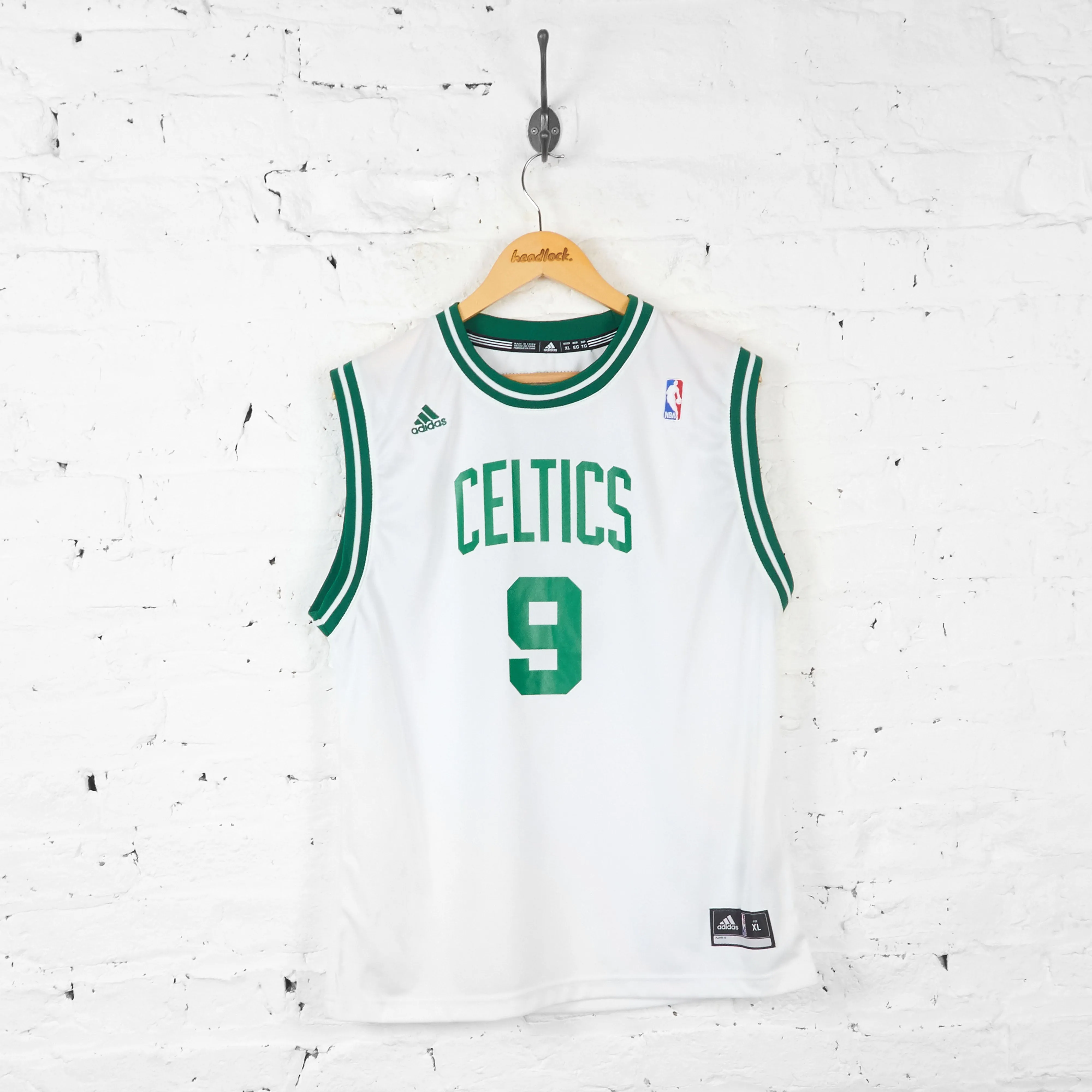 Vintage Adidas Boston Celtics NBA Jersey - White - XL