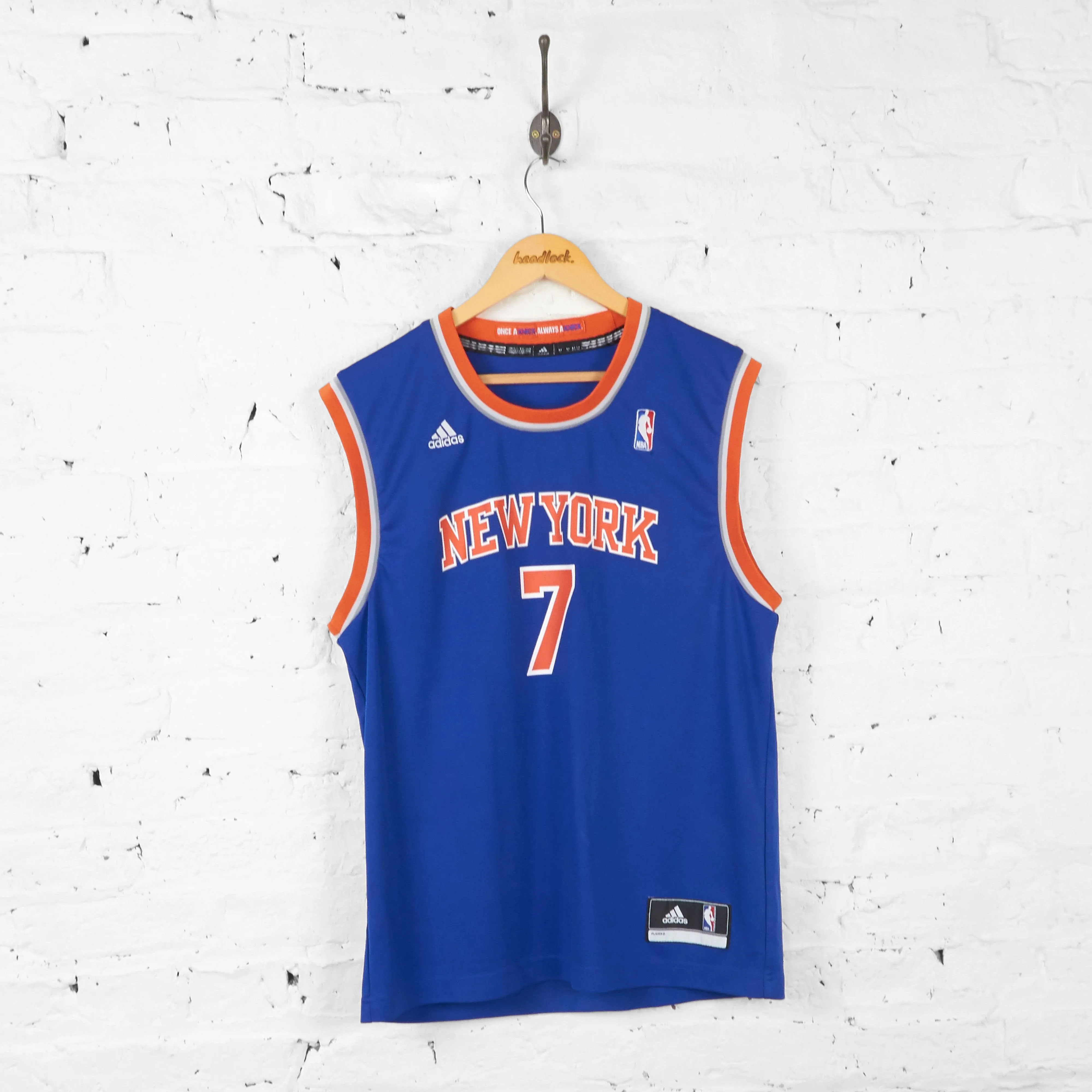 Vintage Adidas New York Knicks NBA Jersey - Blue - M