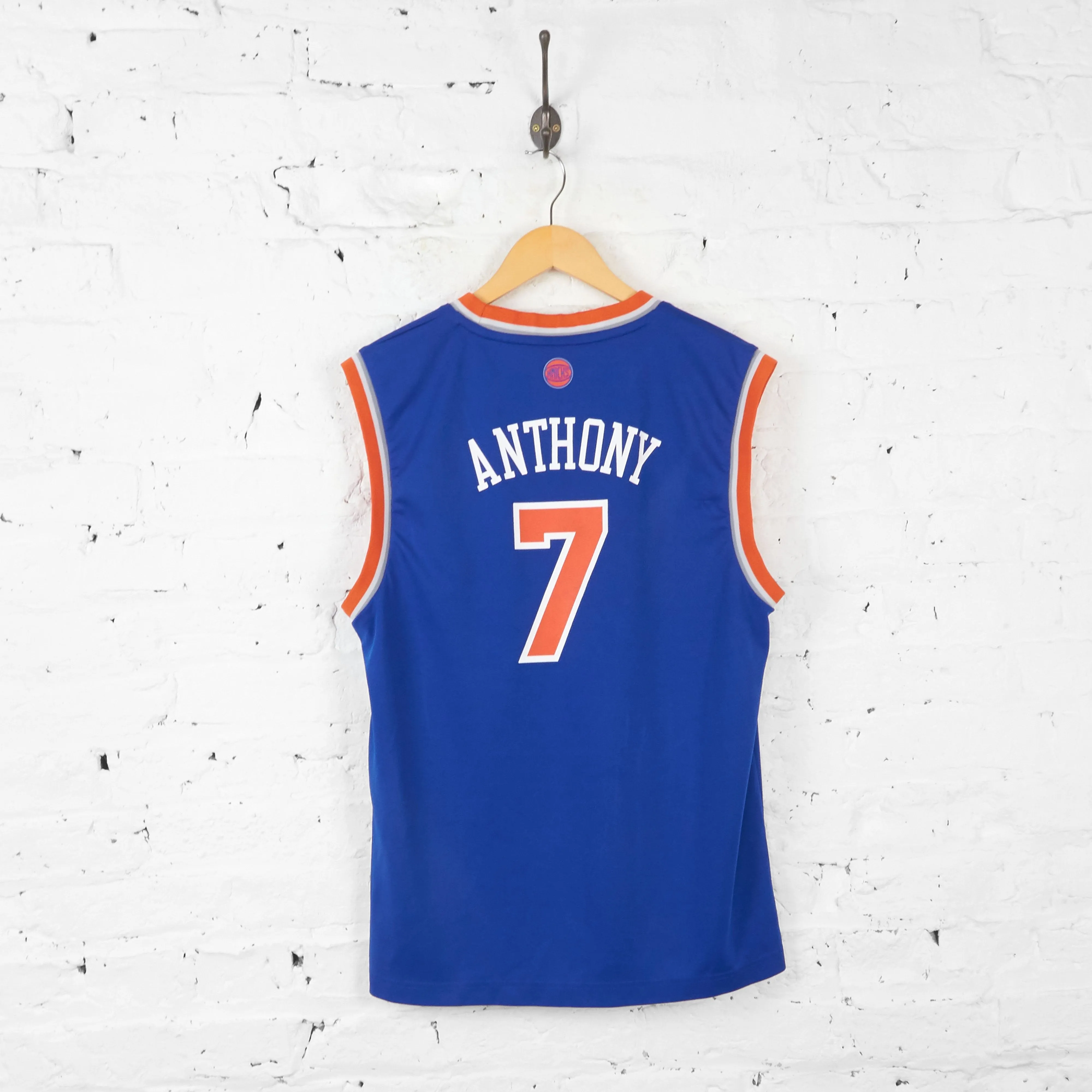 Vintage Adidas New York Knicks NBA Jersey - Blue - M